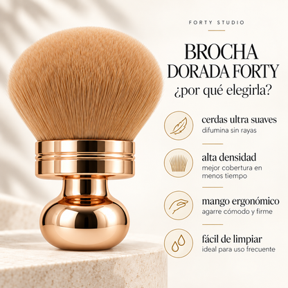 BROCHA DORADA FORTY